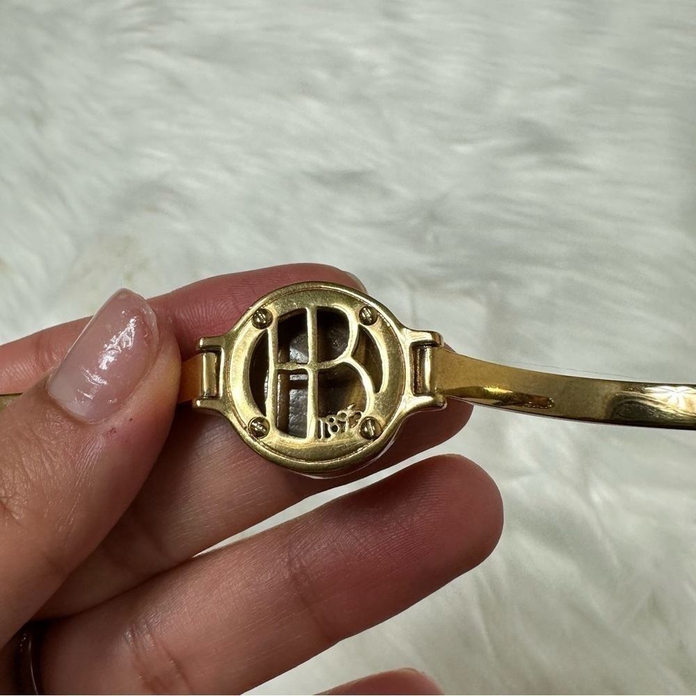 NWOT Henri Bendel Brown Stone Gold Bracelet - Picture 5 of 5